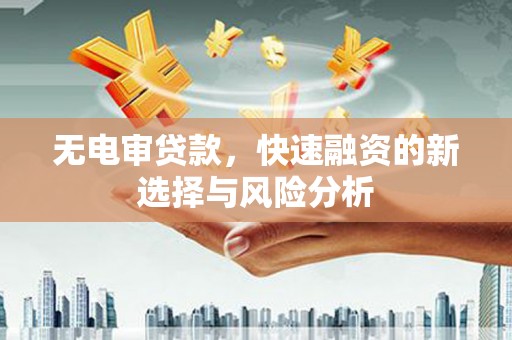 麟洛无电审贷款，快速融资的新选择与风险分析