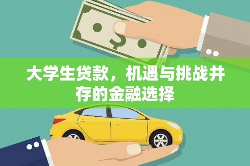 麟洛大学生贷款，机遇与挑战并存的金融选择