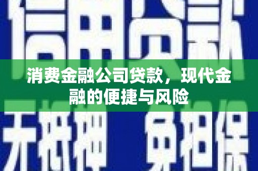 麟洛消费金融公司贷款，现代金融的便捷与风险