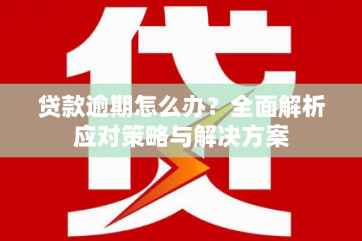 麟洛贷款逾期怎么办？全面解析应对策略与解决方案